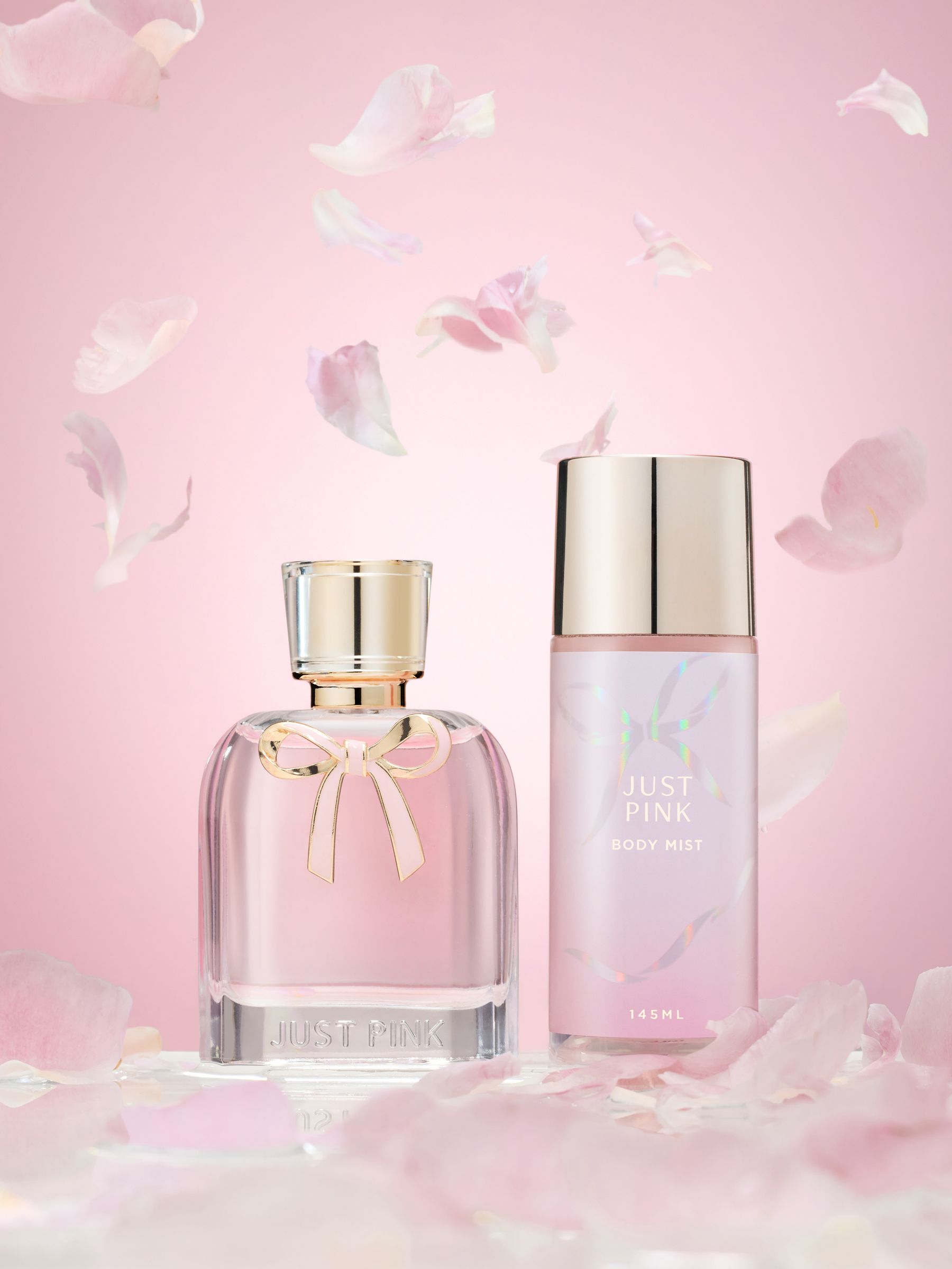 Just Pink Eau de Parfum 30ml and Body Mist 75ml, imported from the UK