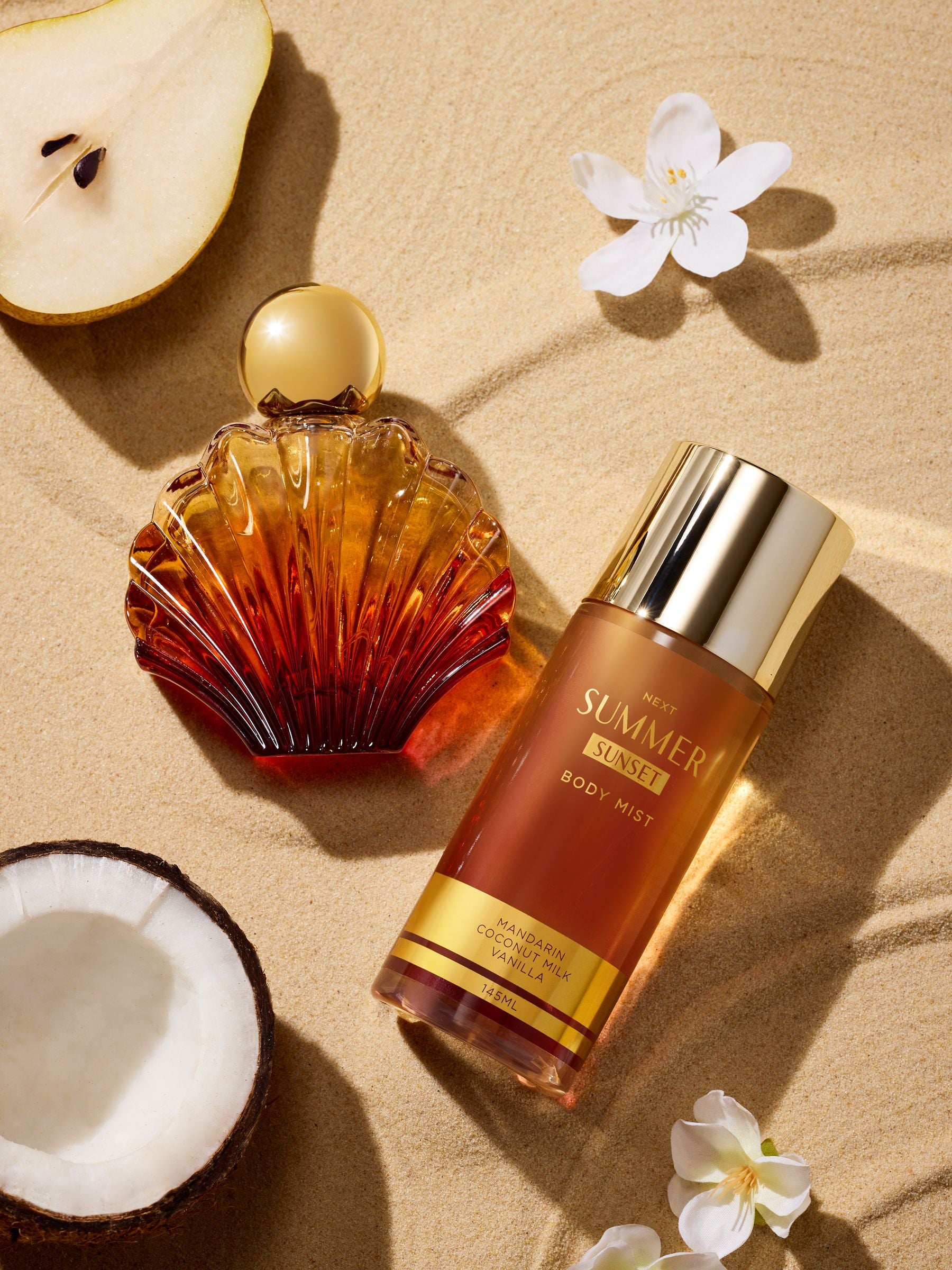 Summer Sunset perfume 50ml and body mist 145ml gift set (British brand)