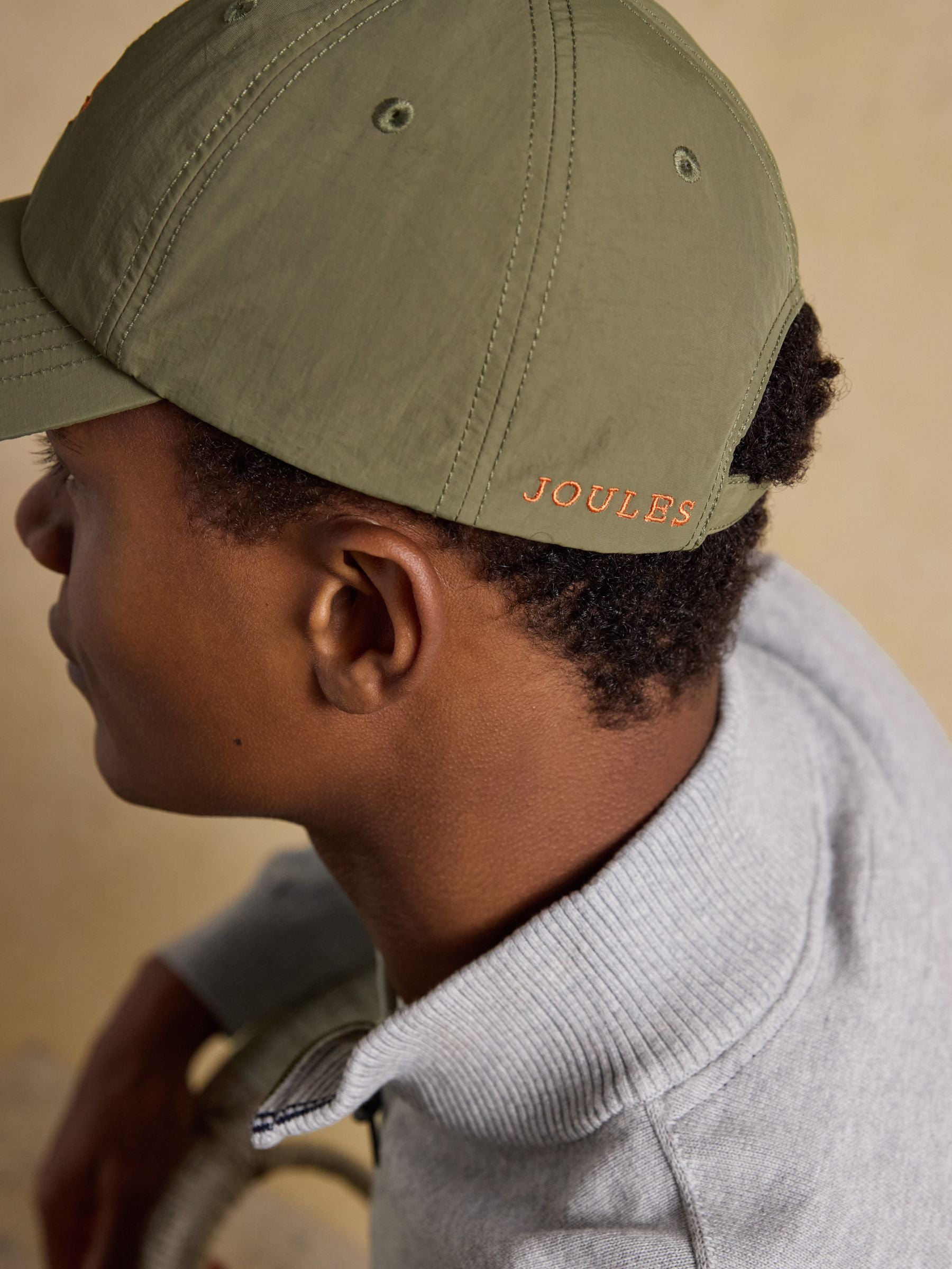 Joules Daley khaki green baseball cap, imported from the UK