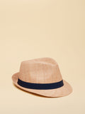 Joules Halstow natural trilby hat straw, imported from the UK