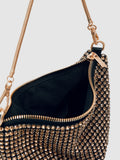 Reiss gold Leah crystal bracelet pouch bag, UK version