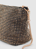 Reiss gold Leah crystal bracelet pouch bag, UK version