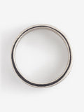 Silver tone checker band ring, UK version