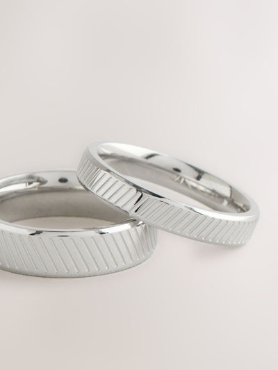 Next Haarband-Set mit Ring aus Edelstahl in Silberoptik - Jetzt online bei McGrocer kaufen