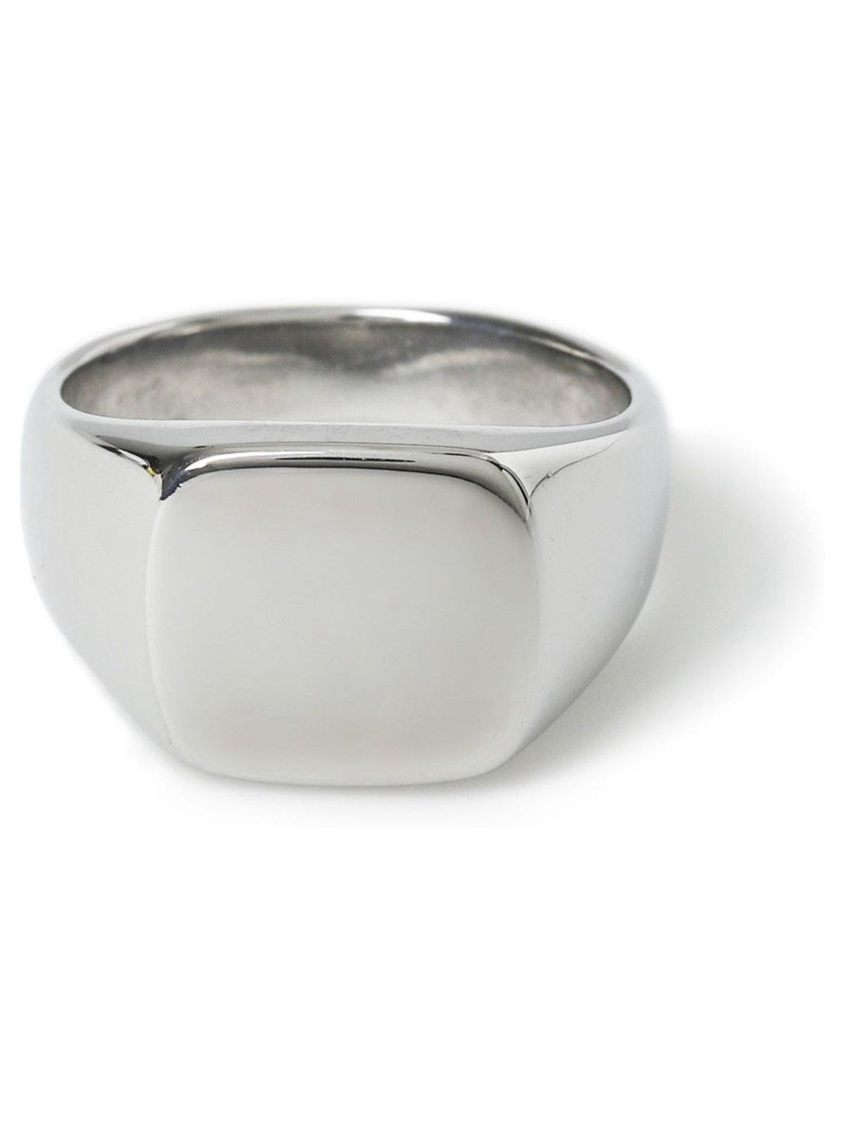 Silver Stainless Steel Signet Ring