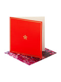 Hallmark Much Love Red Blue Vivid Aura greeting card 17.3x11.9cm, UK version