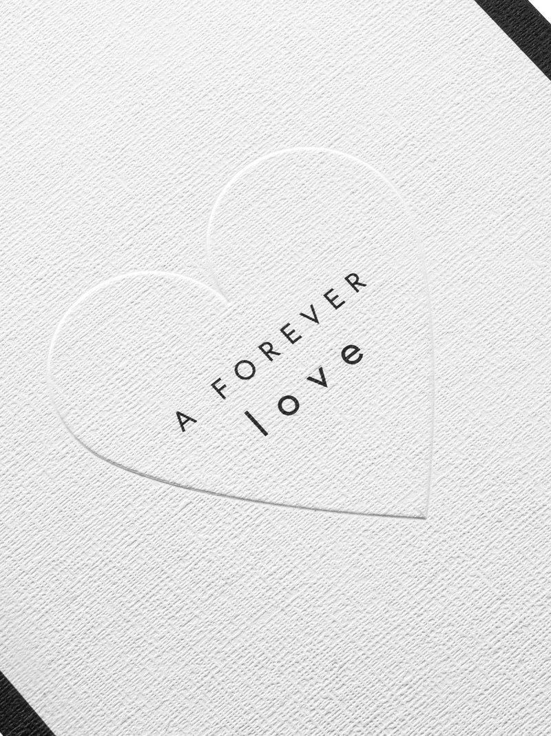Hallmark Black White Gold Premium Love Card - Memento Luxe