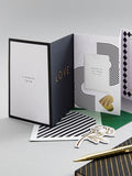Hallmark Black White Gold Premium Love Card - Memento Luxe