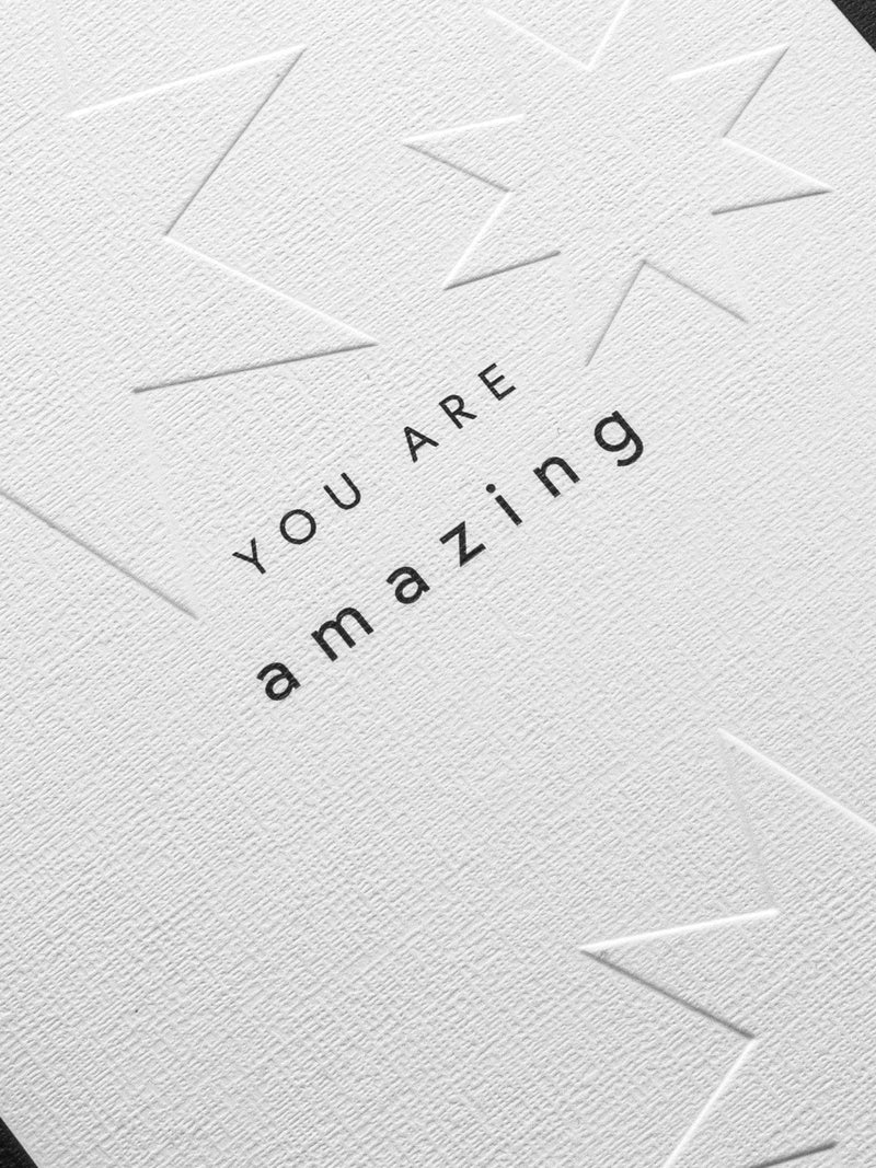 Hallmark Memento Luxe congratulations card black white gold design, UK version