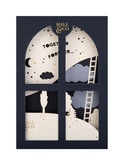 Next Hall & Co Paper Fables Carte de vœux 3D premium « Together Forever » en or blanc - Acheter en ligne sur McGrocer