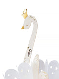 Hallmark white gold premium 3D white swan greeting card 17.3x11.9cm, UK version