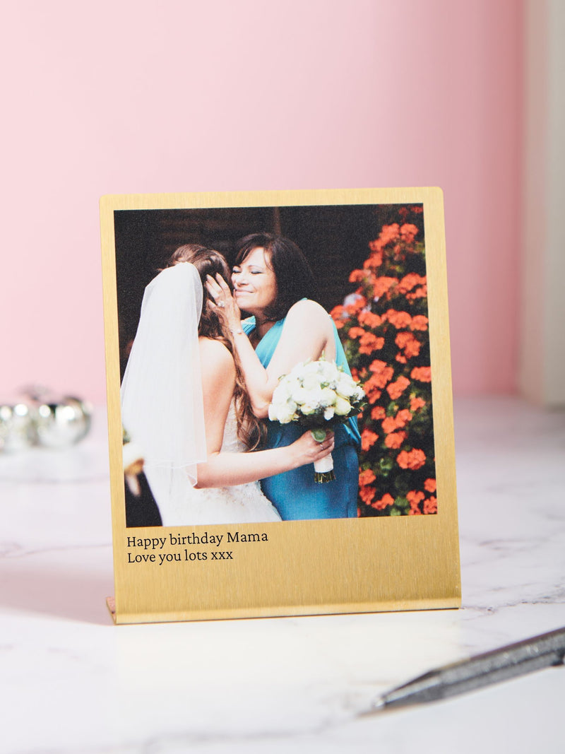 Oakdene personalised metal photo print 12cm x 10cm, UK version