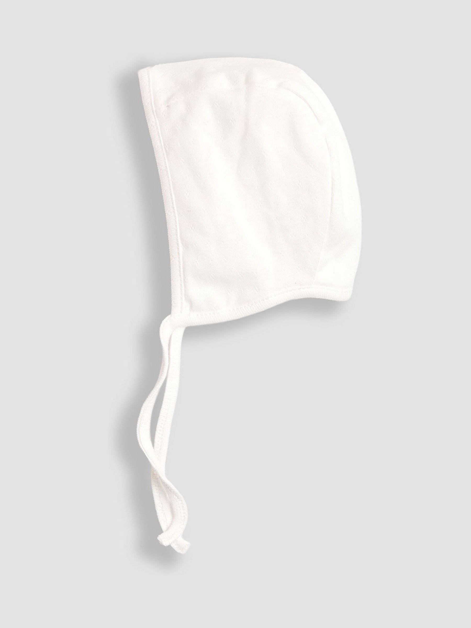 JoJo Maman Bébé pink pointelle bonnets 2-pack, UK version