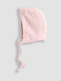 JoJo Maman Bébé pink pointelle bonnets 2-pack, UK version