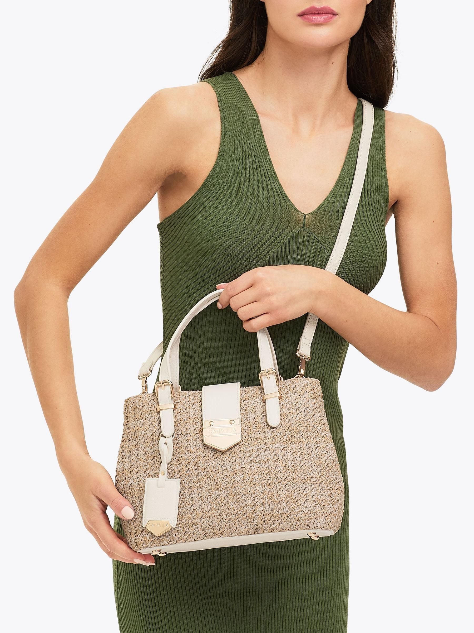 Carvela Maria tote bag natural raffia (British brand)