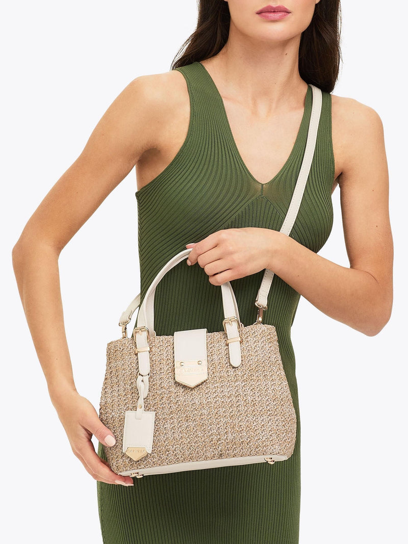 Carvela Maria tote bag natural raffia (British brand)
