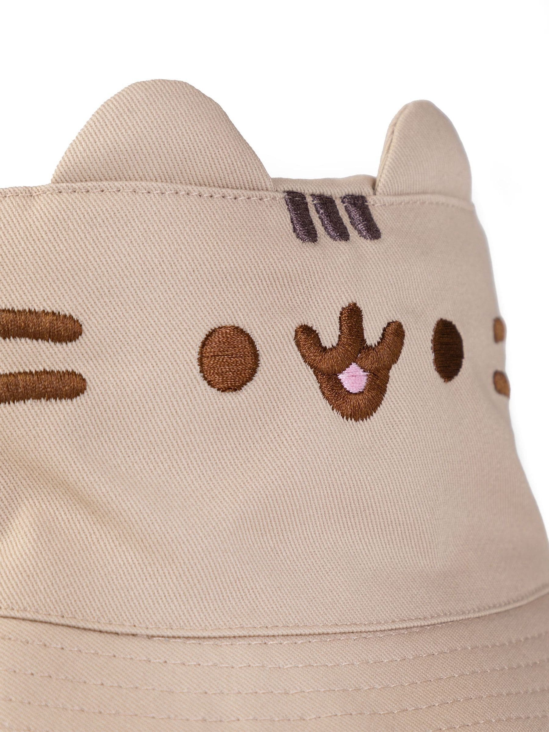Vanilla Underground Pusheen beige women's bucket hat - British product