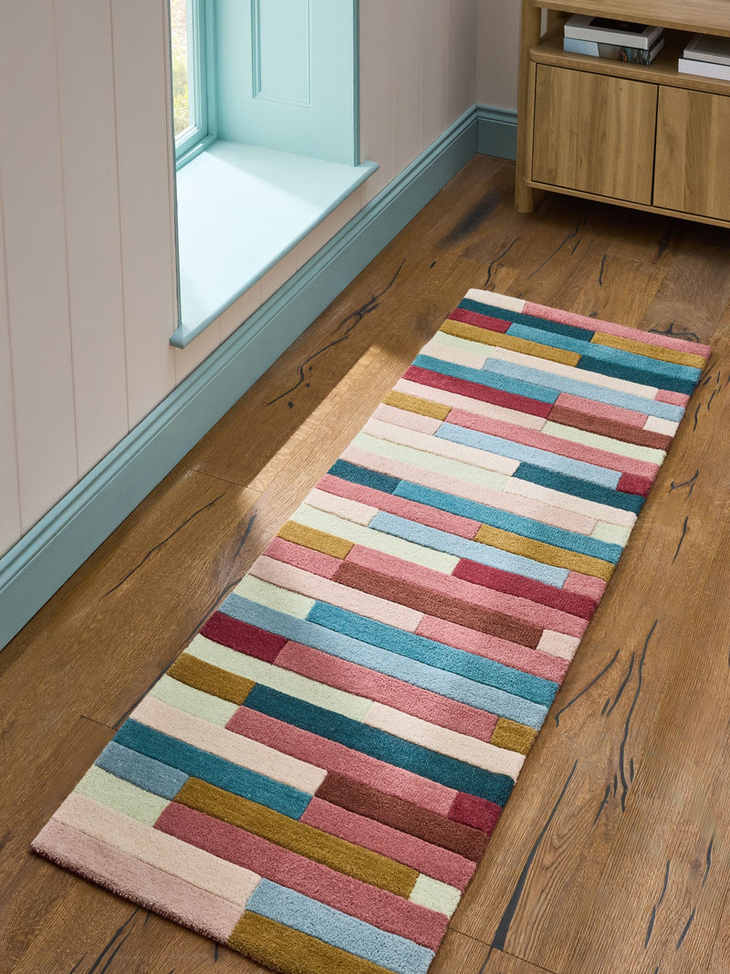 Rio broken stripes wool runner, UK version
