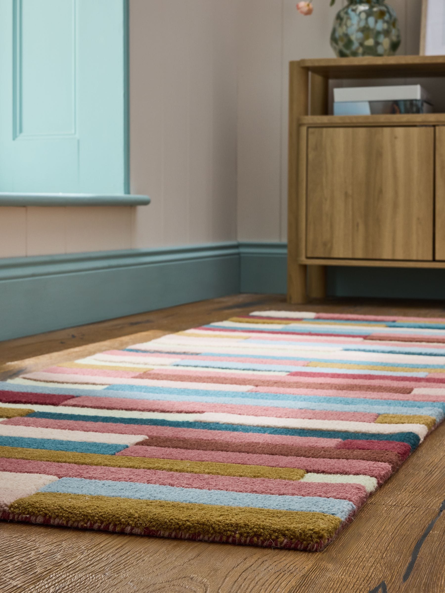 Rio broken stripes wool runner, UK version