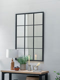 Garden Trading black Fulbrook mirror window pane style - British product