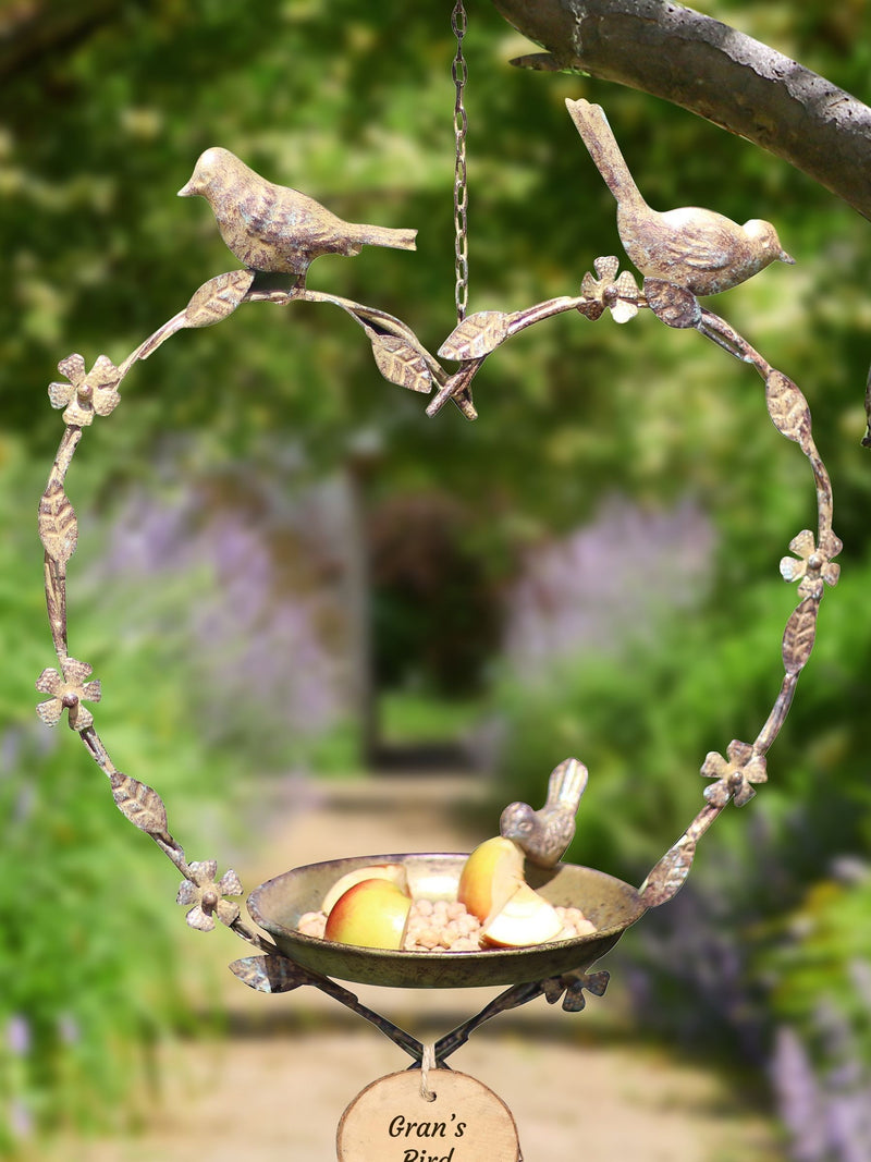 Dibor hanging heart bird feeder - British product
