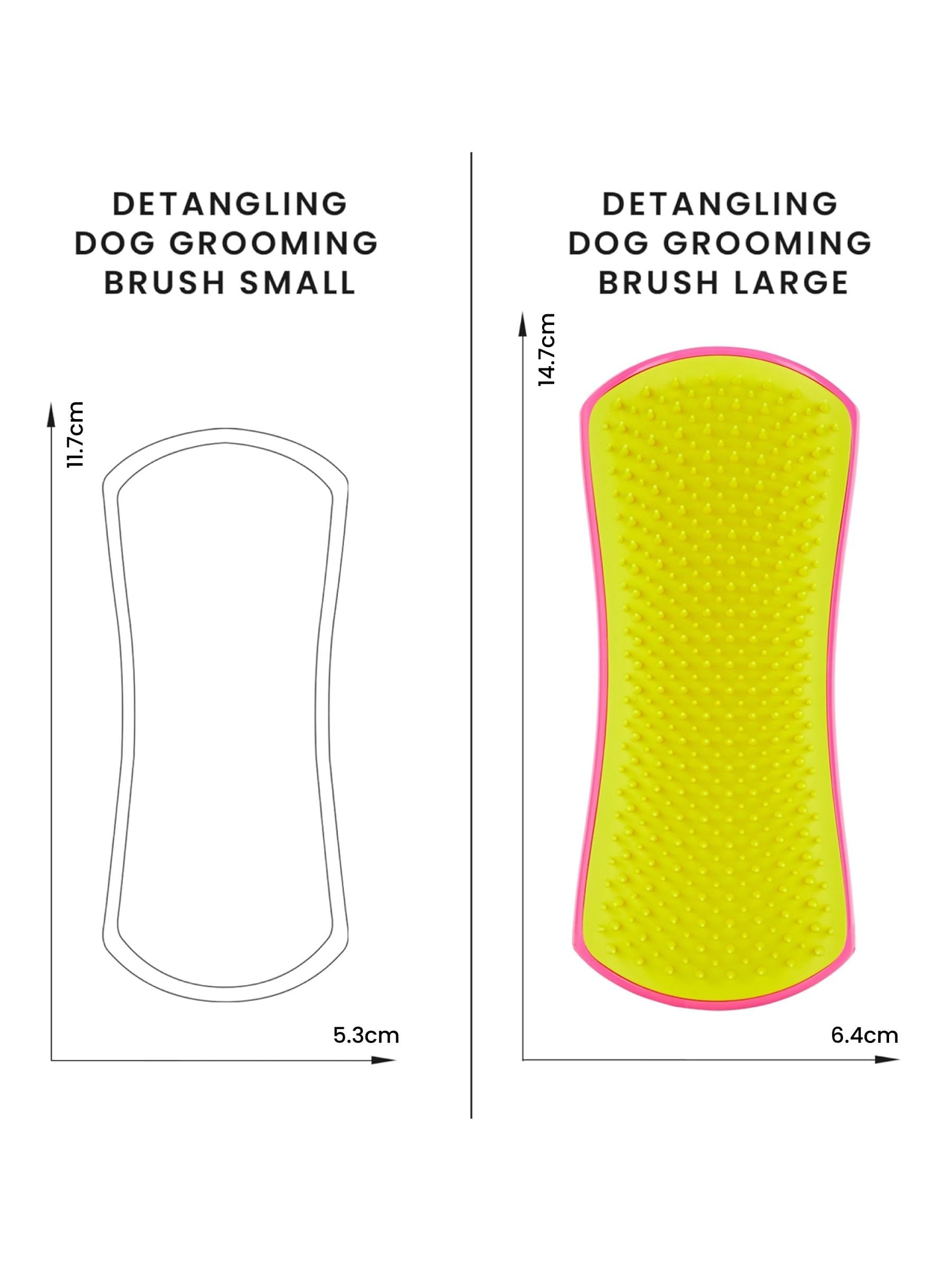 Tangle Teezer pink and yellow large pet brush, UK version