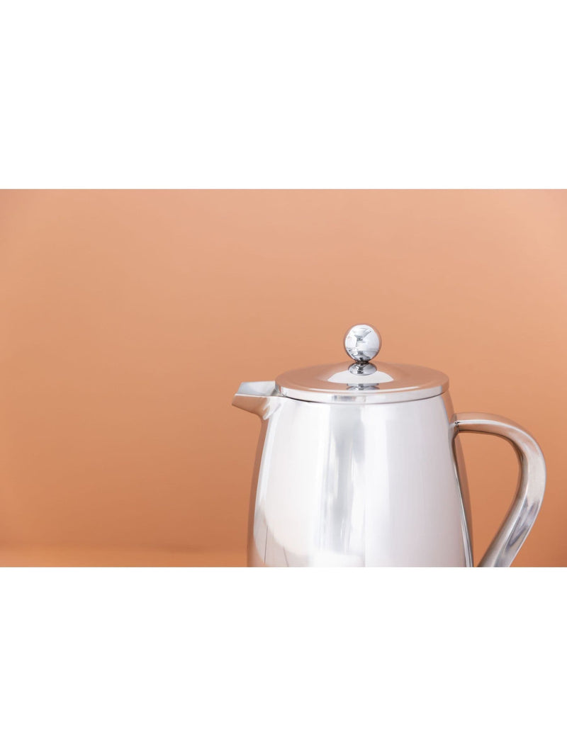 La Cafetiere silver stainless steel cafetière 1L, imported from the UK