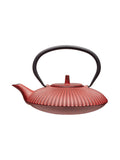 La Cafetiere red cast iron teapot with infuser, UK version