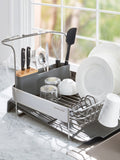 KitchenAid expandable dish drying rack glassware holder charcoal grey (British brand)