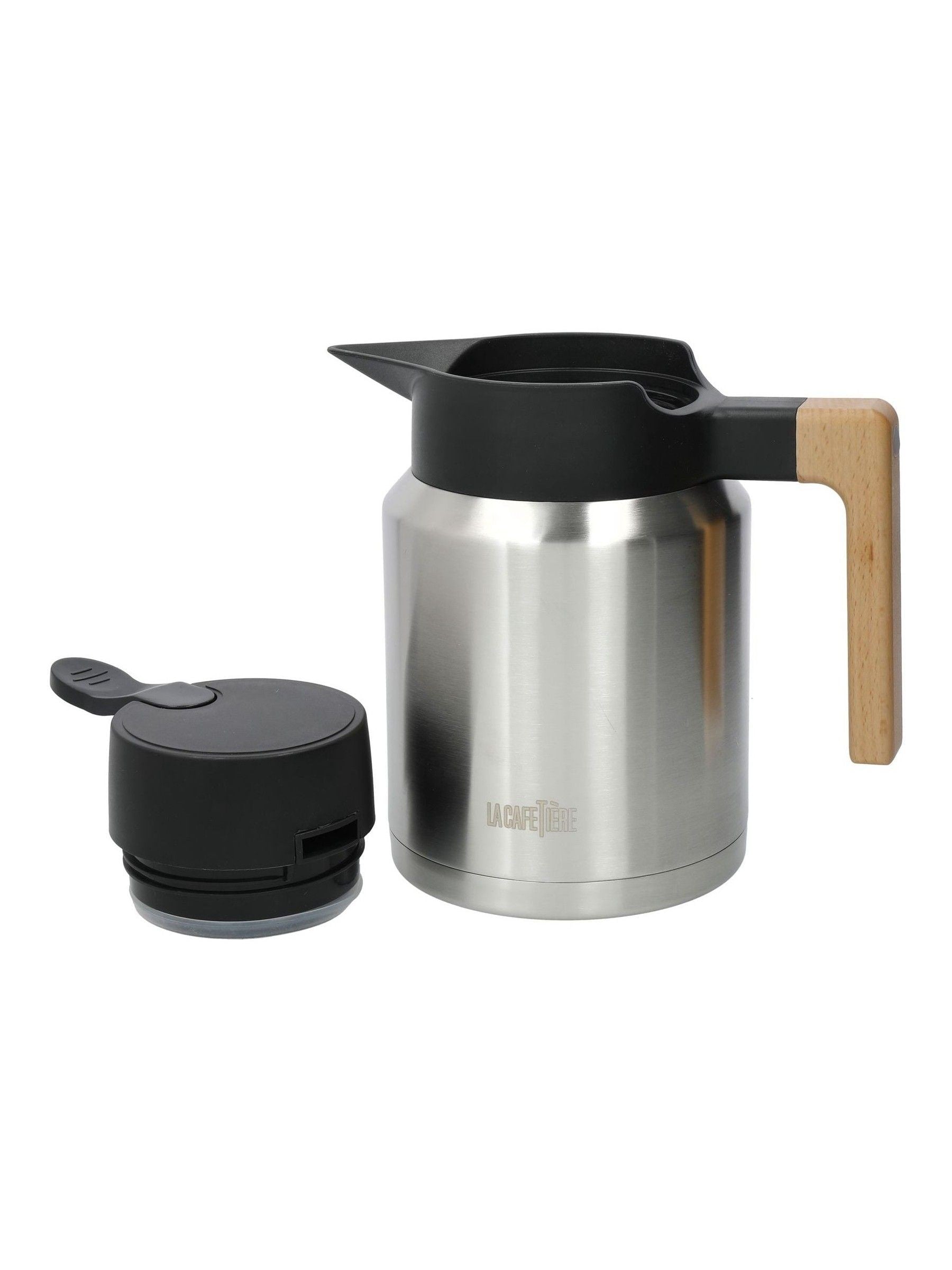 La Cafetiere silver stainless steel vacuum insulated coffee jug, UK version