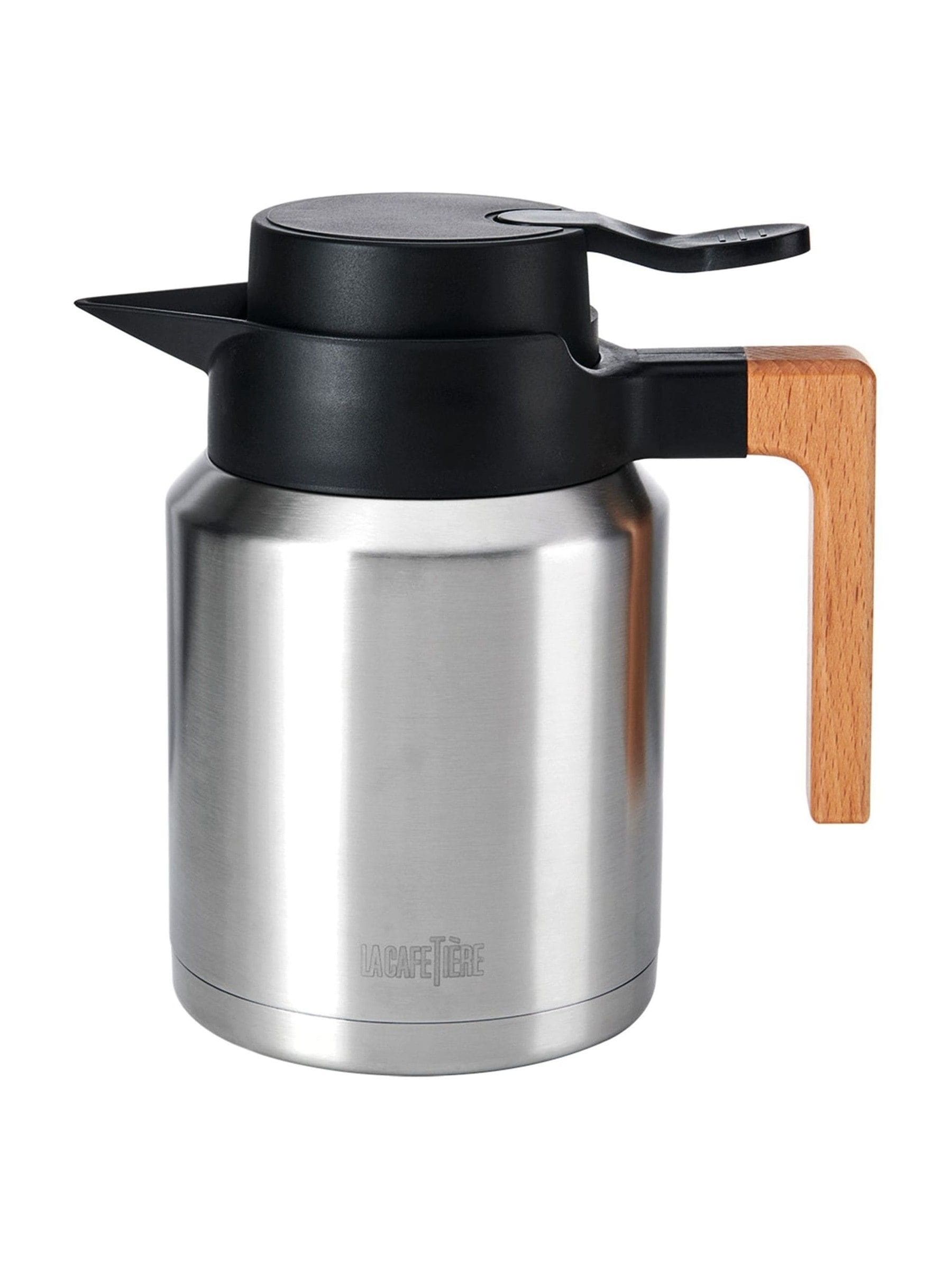 La Cafetiere silver stainless steel vacuum insulated coffee jug, UK version