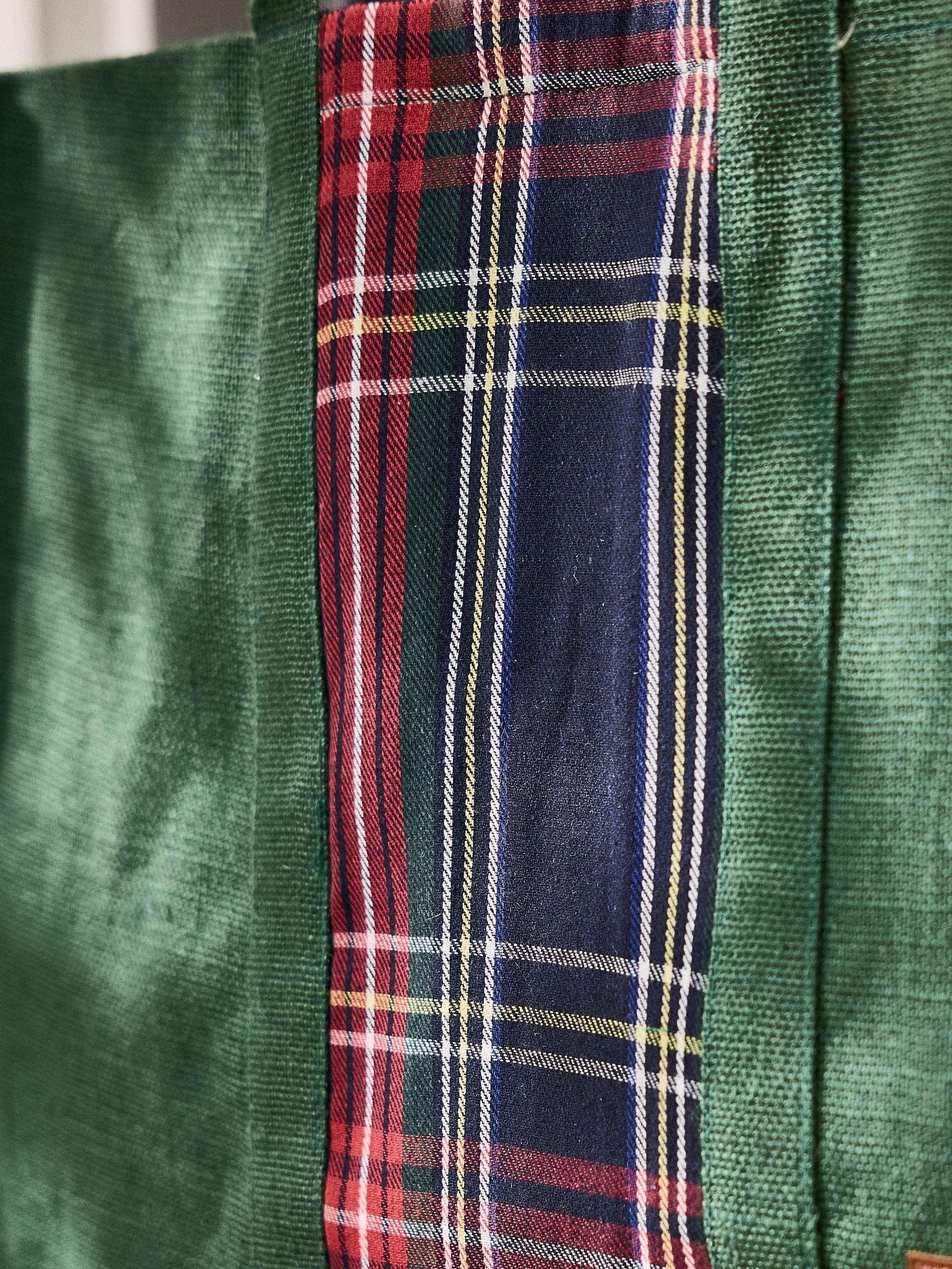 Dibor personalised tartan jute log bag, imported from the UK
