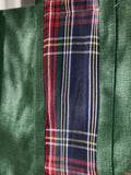 Dibor personalised tartan jute log bag, imported from the UK