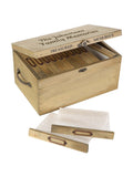 Dibor personalised wooden photo box 30cm - British product
