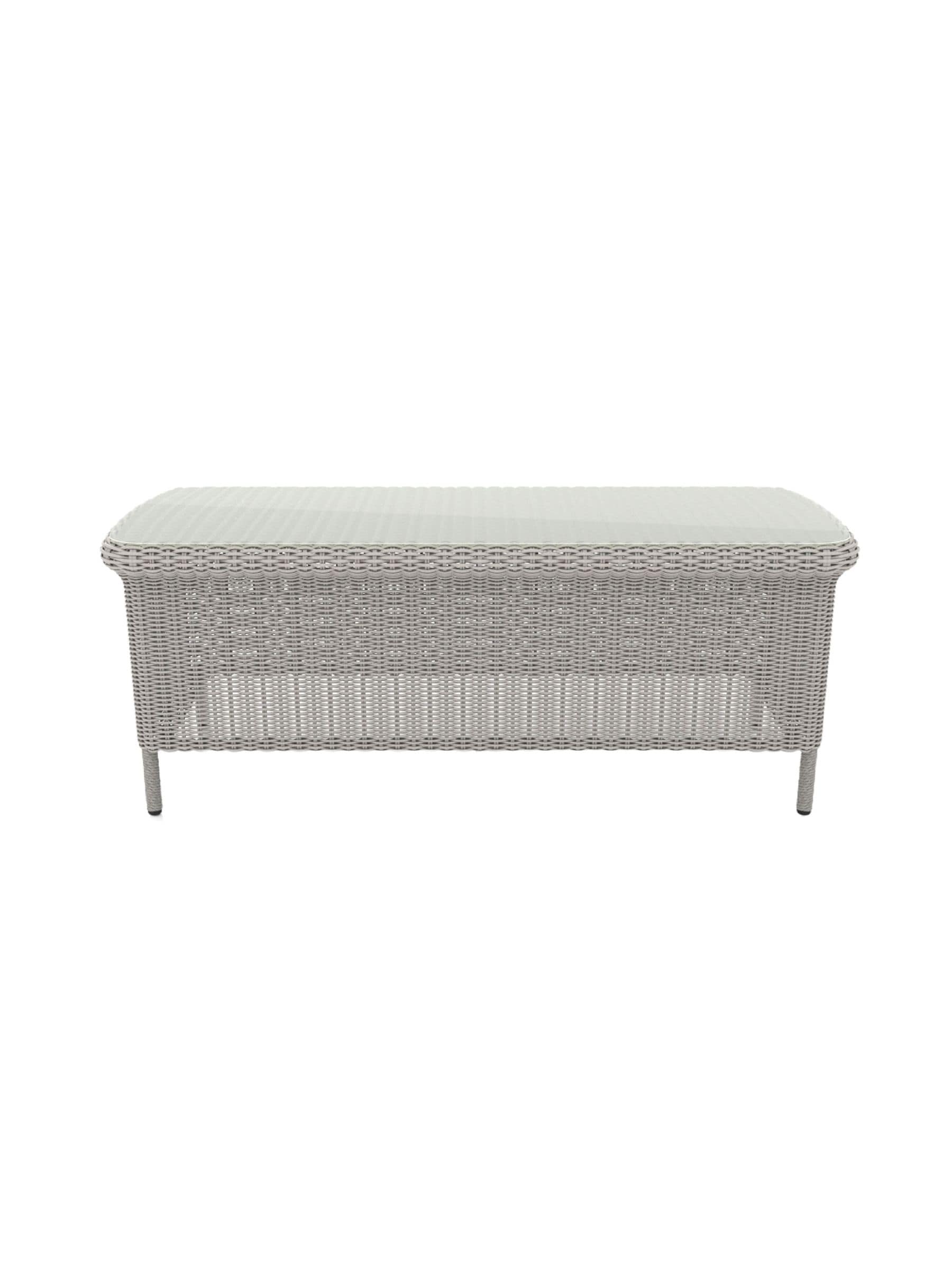 Laura Ashley cream Arley Garden rattan coffee table (British brand)