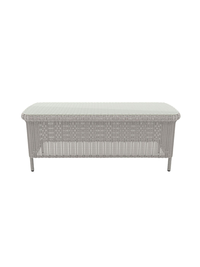 Laura Ashley cream Arley Garden rattan coffee table (British brand)