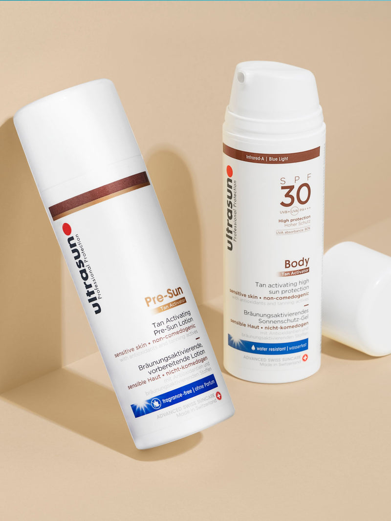Ultrasun SPF 30 tan activator bundle 150ml (British brand)