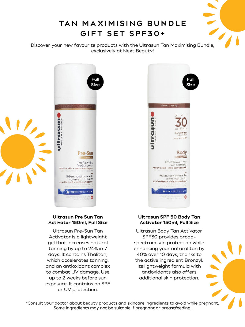 Ultrasun SPF 30 tan activator bundle 150ml (British brand)