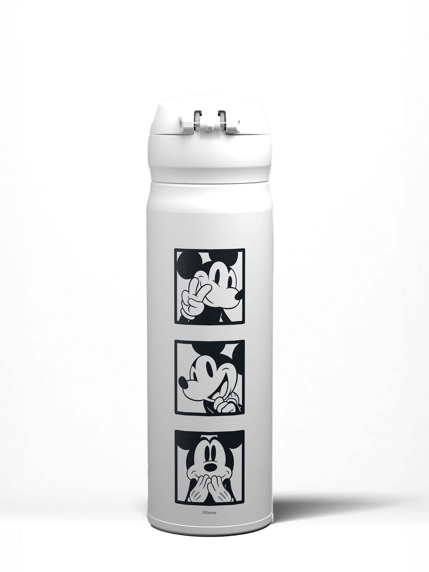 Thermos white drink flask with Disney Mickey Mouse signature 470ml (British brand)
