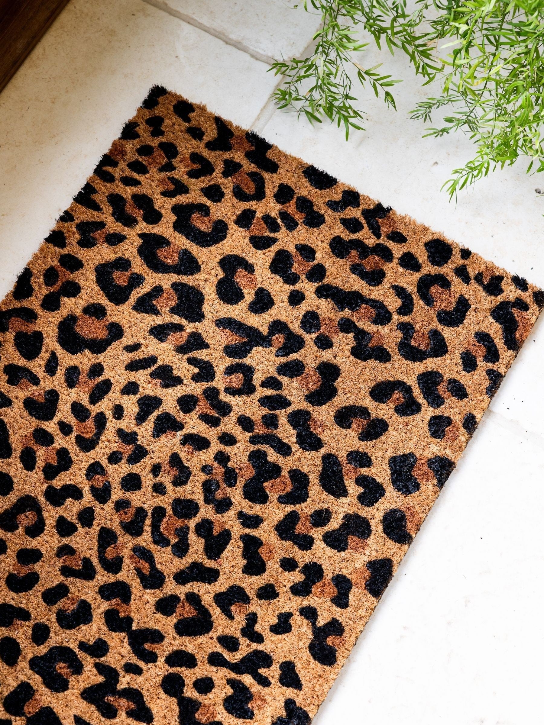 Rockett St George Leopard Love doormat - British product