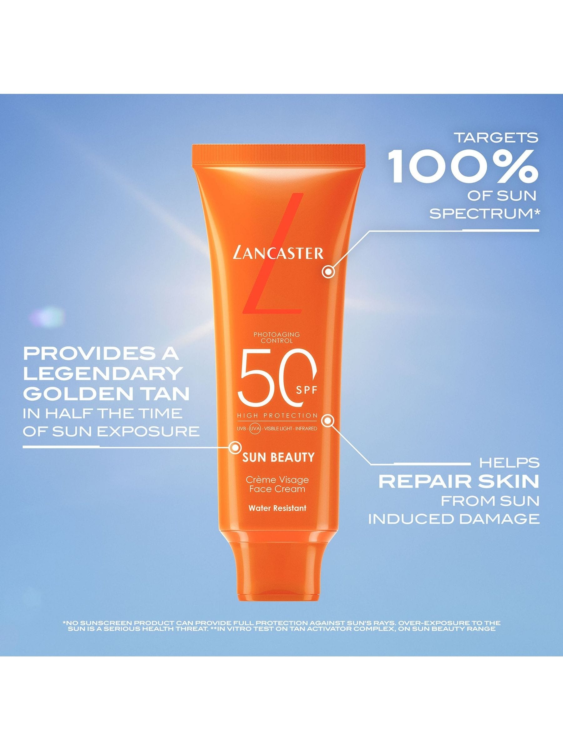 Lancaster SPF 30 suncream and tan maximiser discovery kit, UK version