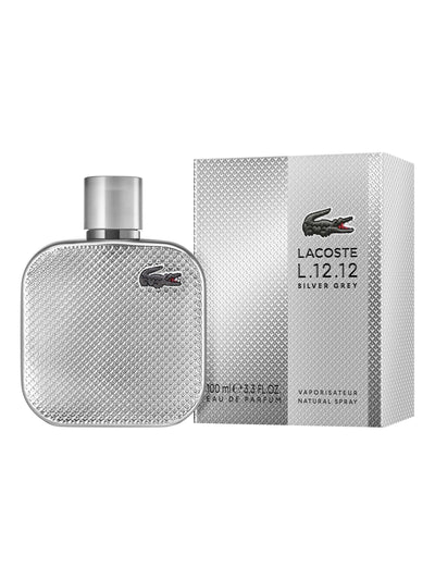 Next Lacoste L1212 Silver Grey Eau de Parfum Men's Fragrance 100ml- Buy online at McGrocer