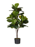 Oka Green small faux fiddle leaf plant with 20cm height, imported from the UK