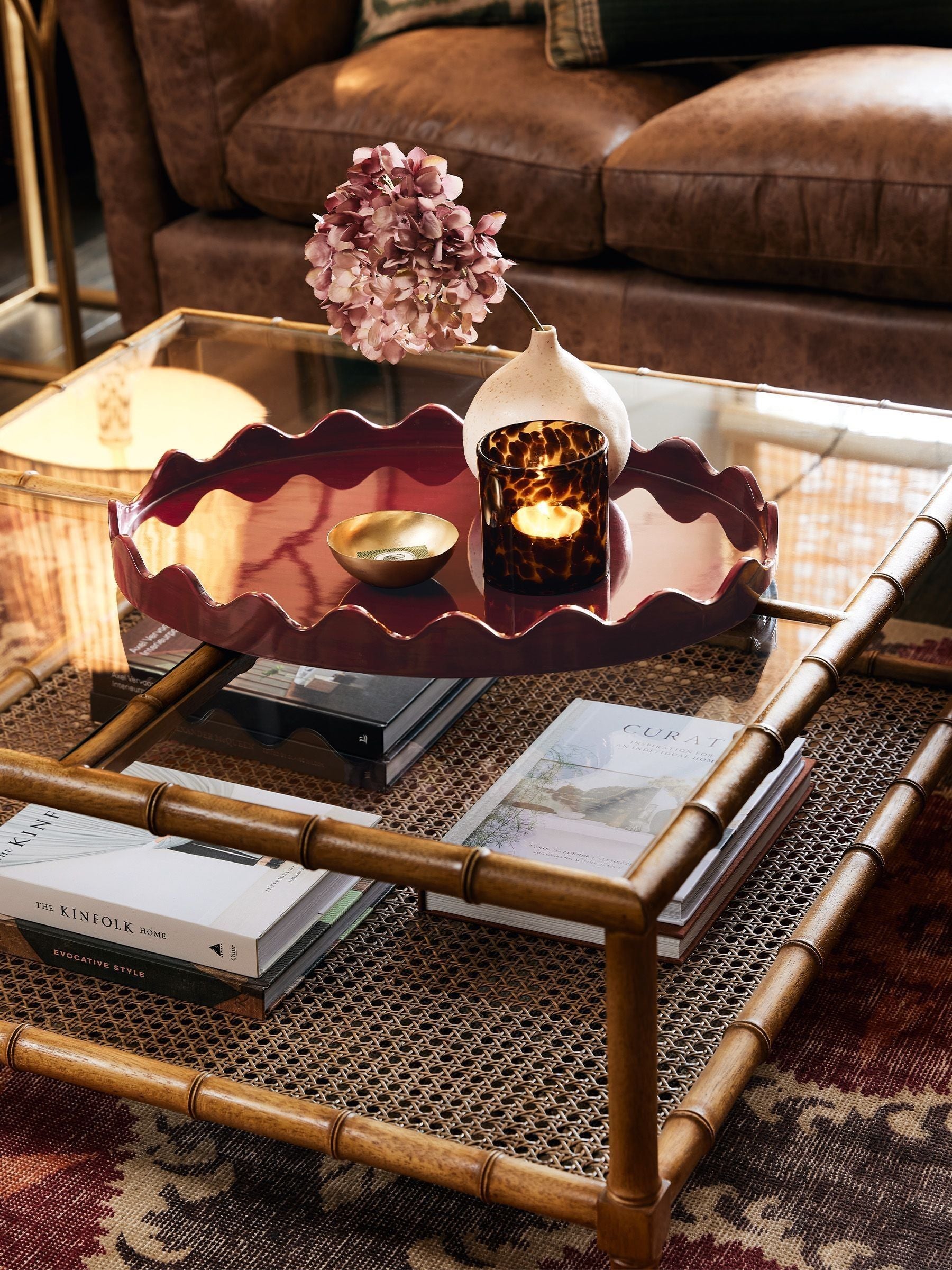 Oka Red Talasa Tray
