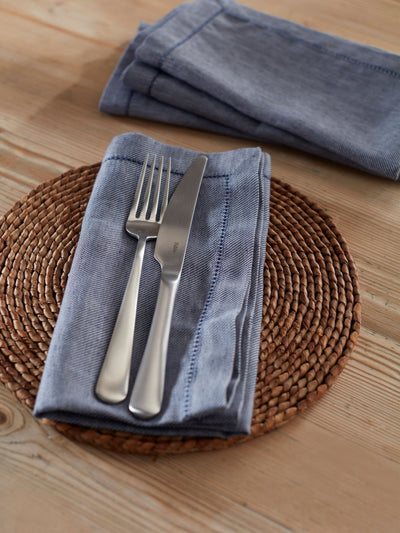 Next 50% Cotton 50% Linen Twill Napkins Set of Four 47x47cm- Buy online at McGrocer