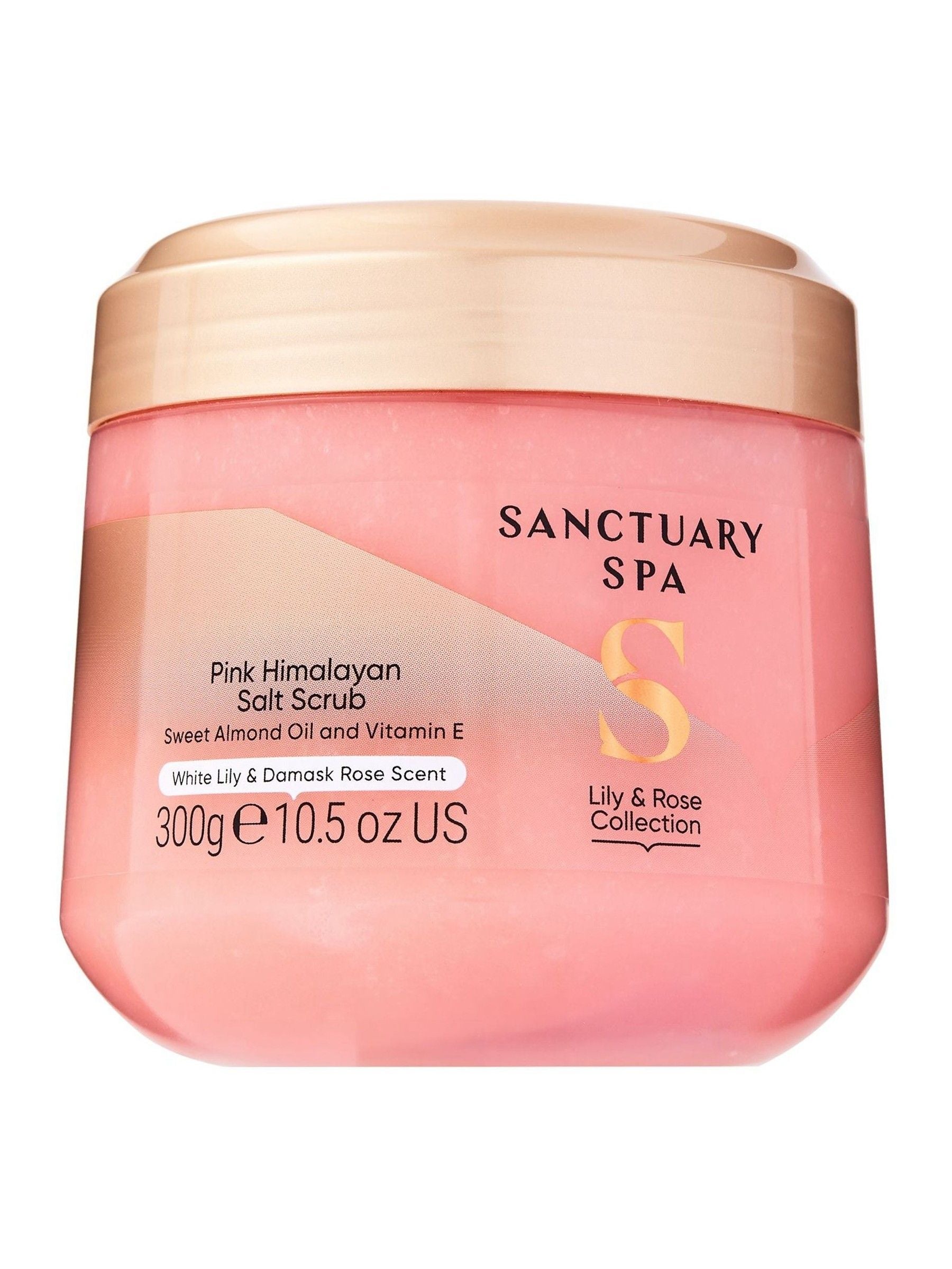 Sanctuary Spa rose and lily Himalayan salt scrub 300ml (British brand)