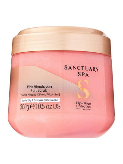 Next Sanctuary Spa Rose Pink White Lily and Damask Himalayan Salt Body Scrub 300ml- اشترِ عبر الإنترنت من McGrocer