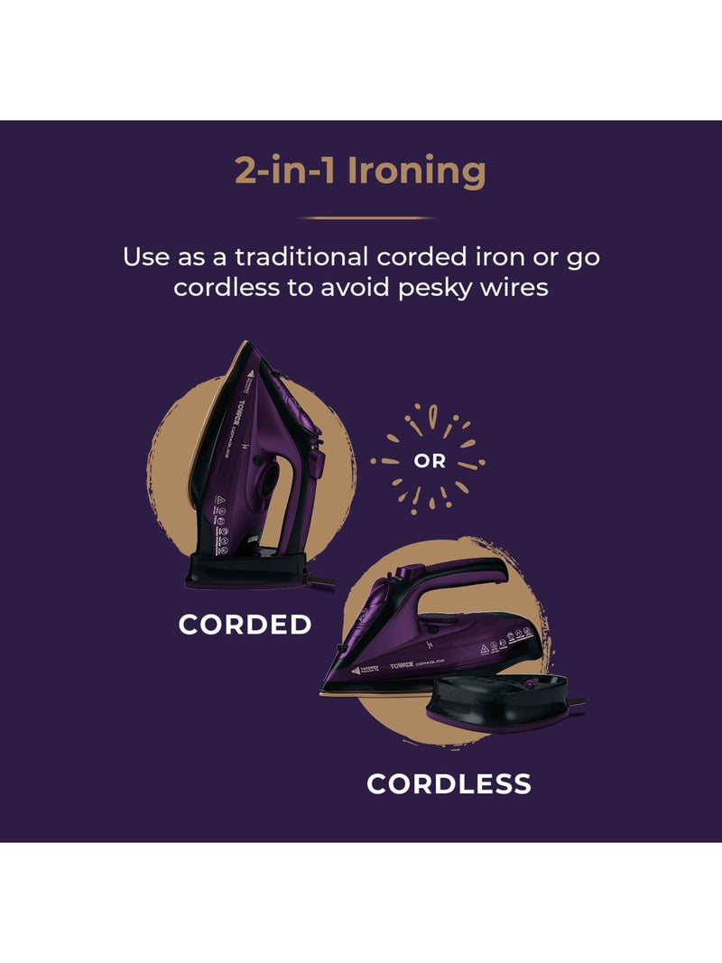 Tower CeraGlide cordless iron, UK version