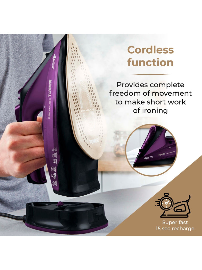 Tower CeraGlide cordless iron, UK version