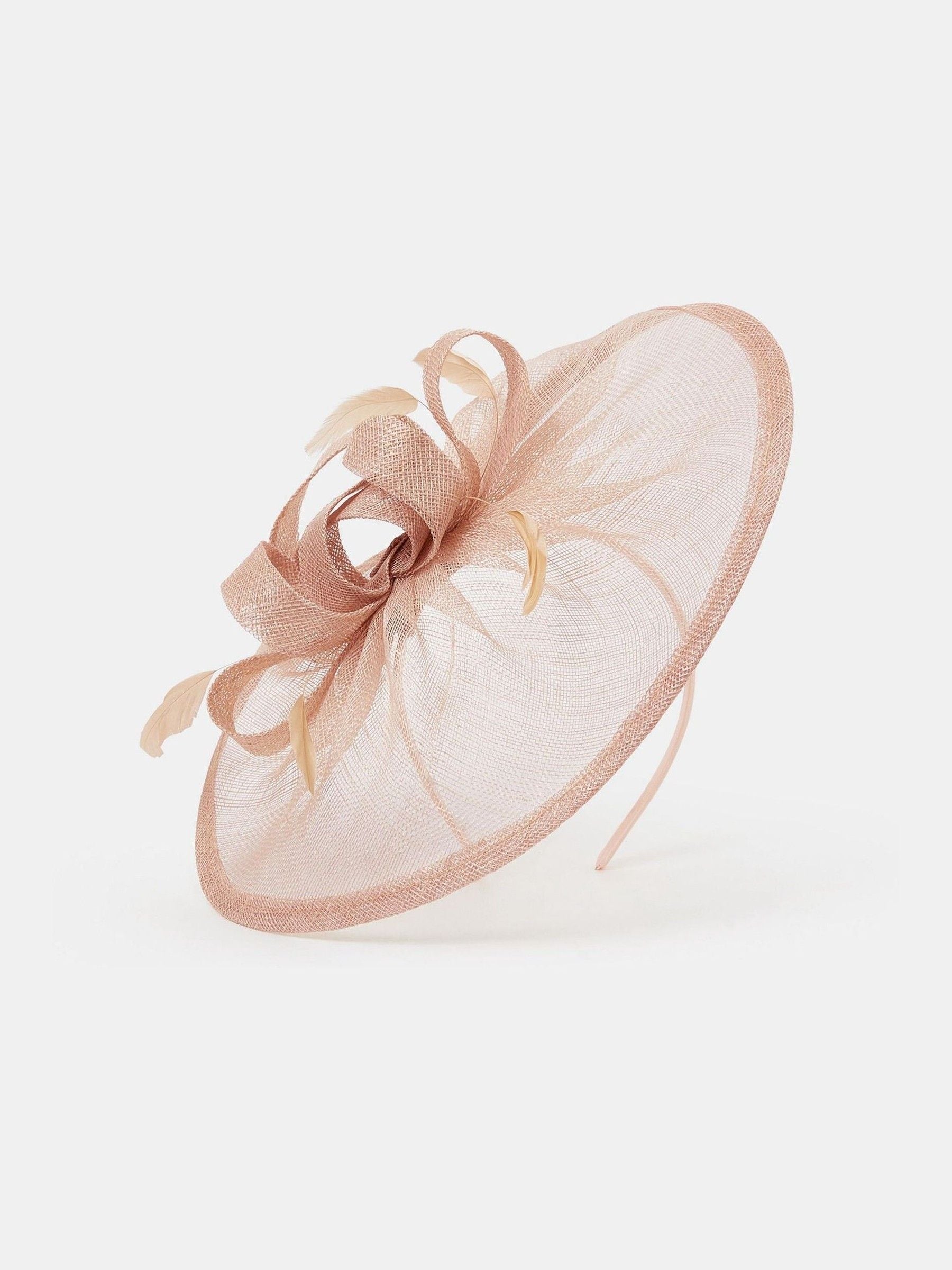 Accessorize pink feather fascinator hat, imported from the UK